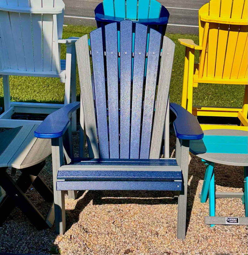 Adirondack GS Chair- Patriot Blue & Driftwood