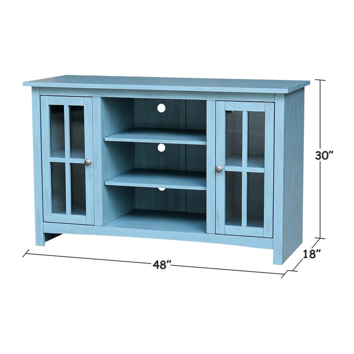 Open TV Stand- Ocean Blue