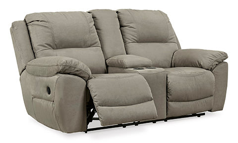 Next-Gen Gaucho Reclining Loveseat with Console- Putty