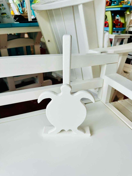 Turtle Front Paper Towel Holder- White