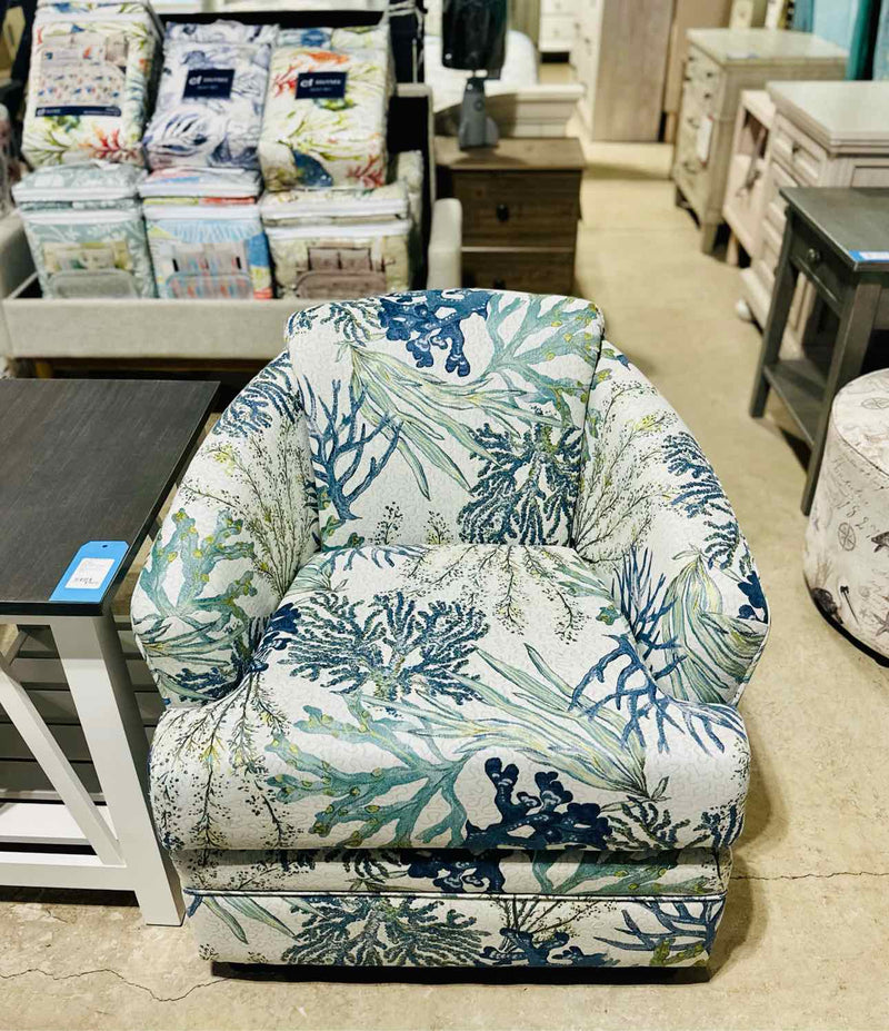 Barrel Chair- Reef Blue