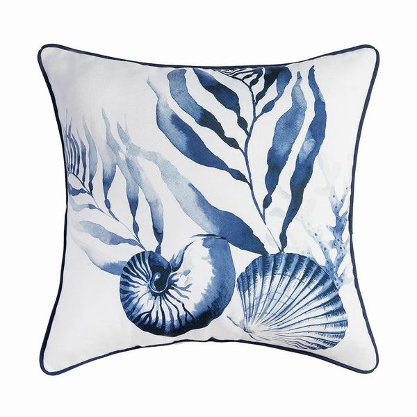 Midnight Lagoon Shells Pillow