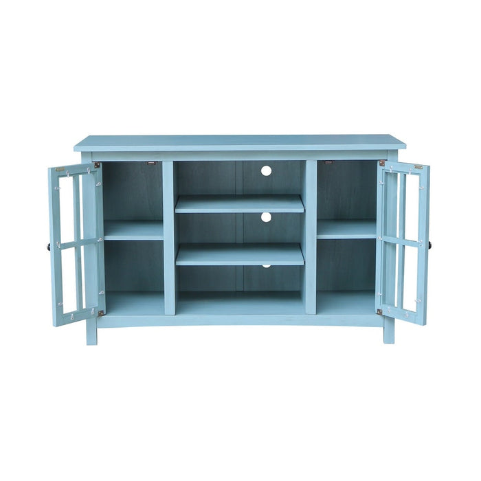 Open TV Stand- Ocean Blue