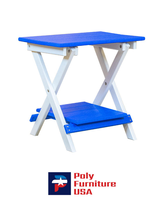 Deluxe Folding Table- Burns Blue & White