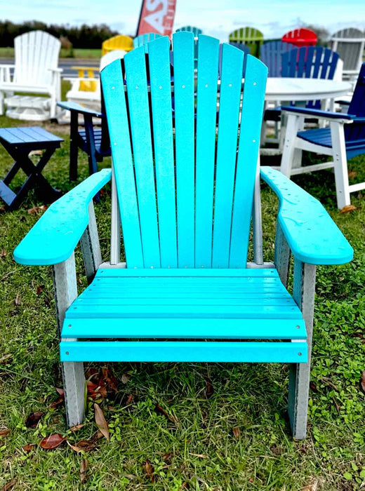 Adirondack GS Chair- Aruba Blue & Driftwood Gray