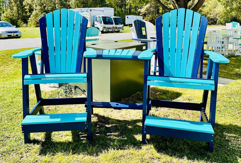 Big Kahuna Balcony Chair- Aruba Blue & Patriot Blue