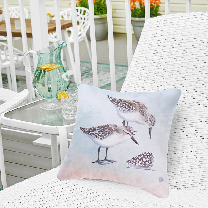 Indoor/Outdoor Pillow- Sand Pipers