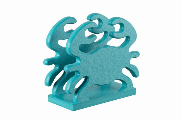 Crab Napkin Holder- Aruba Blue