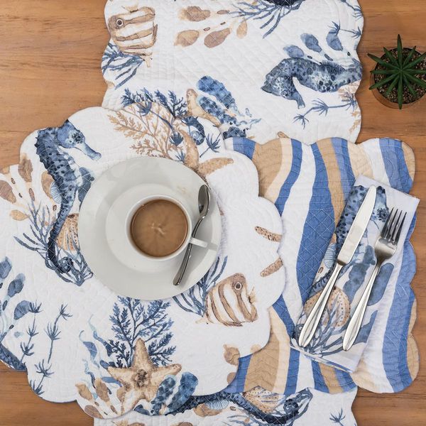 Reversible Placemat- Seahorse Sands