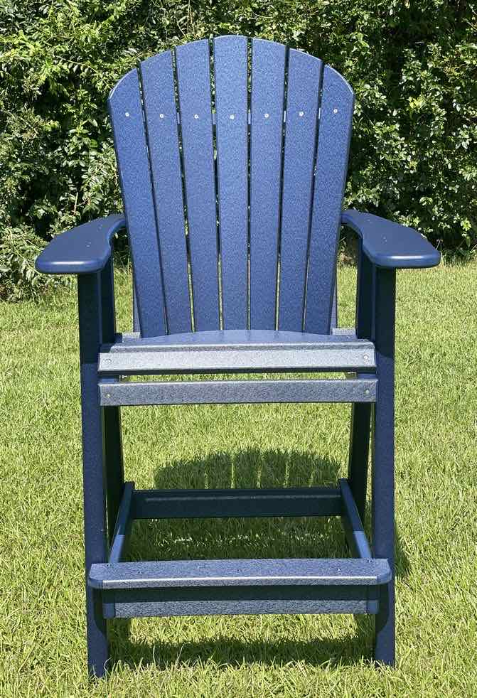 Bar Height Adirondack Chair- Patriot Blue