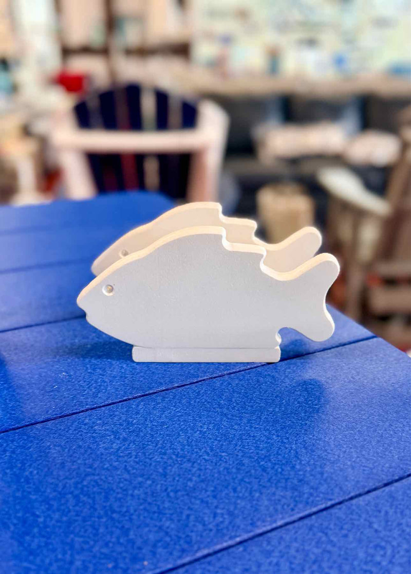 Fish Napkin Holder- White