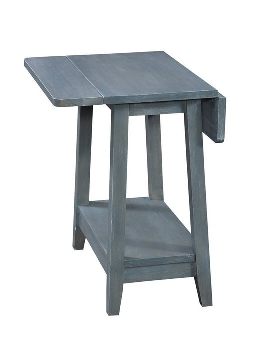 Drop-Leaf Side Table- Ocean Blue