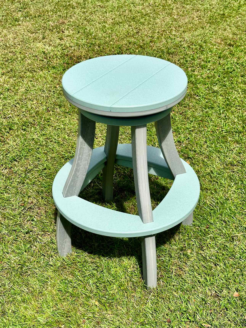 Anchor Avenue Bar Height Swivel Stool- Driftwood & Mint