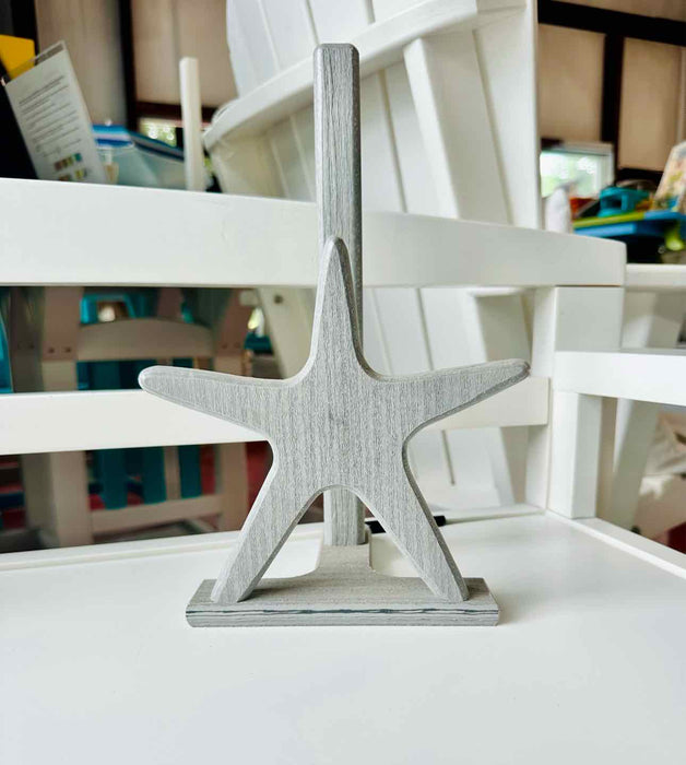 Starfish Front Paper Towel Holder- Driftwood