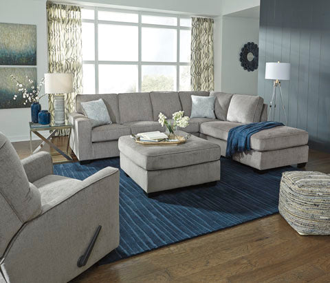 Altari 2-Piece LAF Sectional w/ Chaise- Alloy