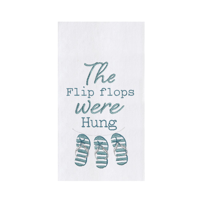 Kitchen Towel- Flip Flops Were Hung