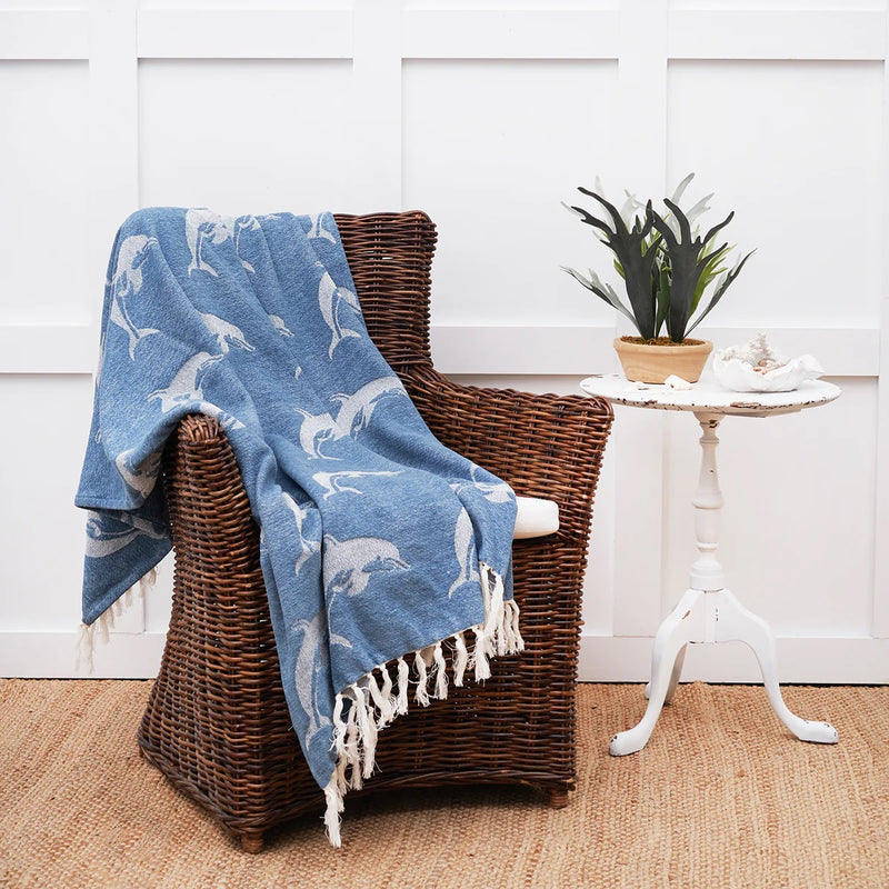 Dolphiin Throw Blanket