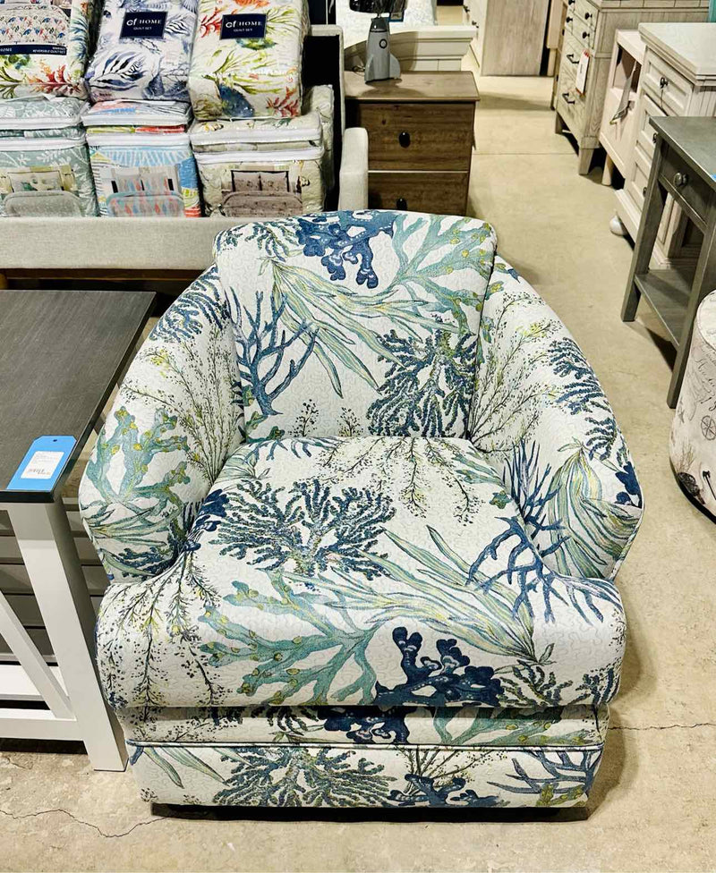 Barrel Chair- Reef Blue