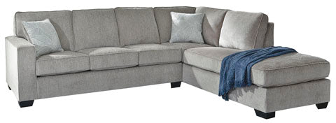 Altari 2-Piece LAF Sectional w/ Chaise- Alloy