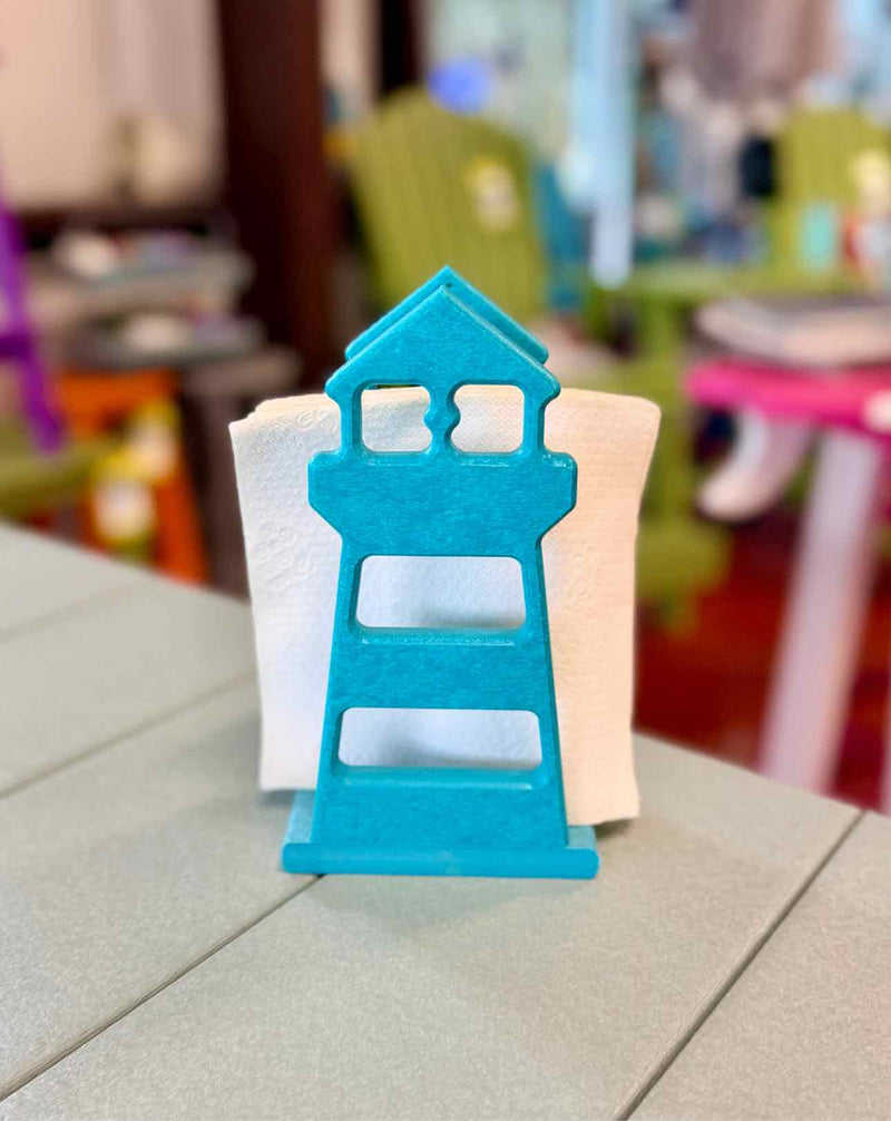 Lighthouse Napkin Holder- Aruba Blue