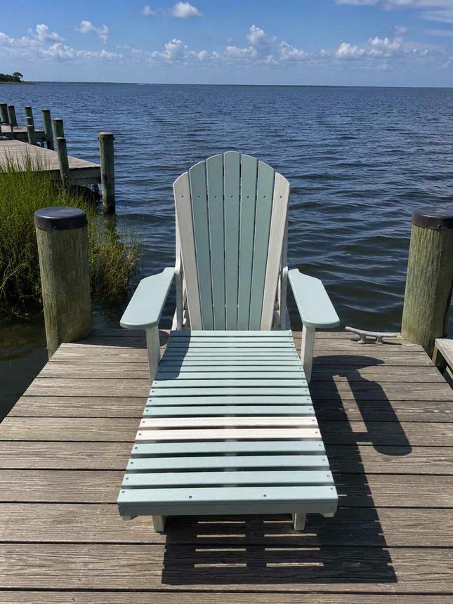 Chaise Lounger- Mint & Seashell