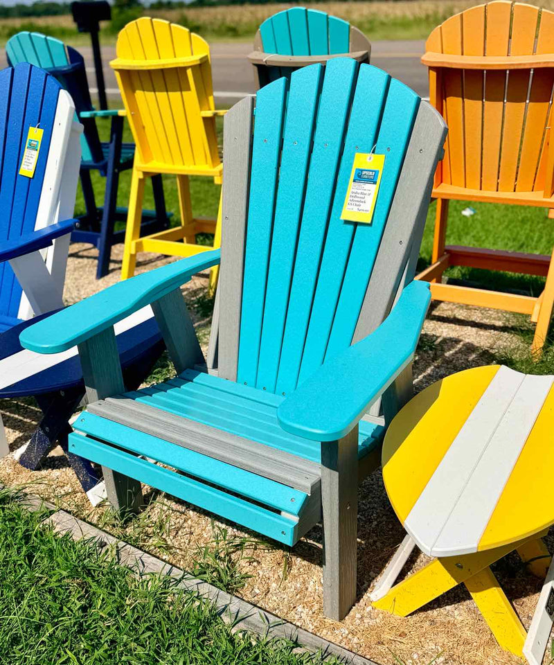 Adirondack GS Chair- Aruba Blue & Driftwood Gray