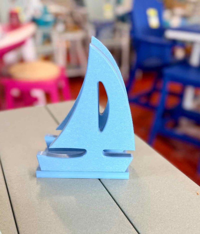 Sailboat Napkin Holder- Powder Blue