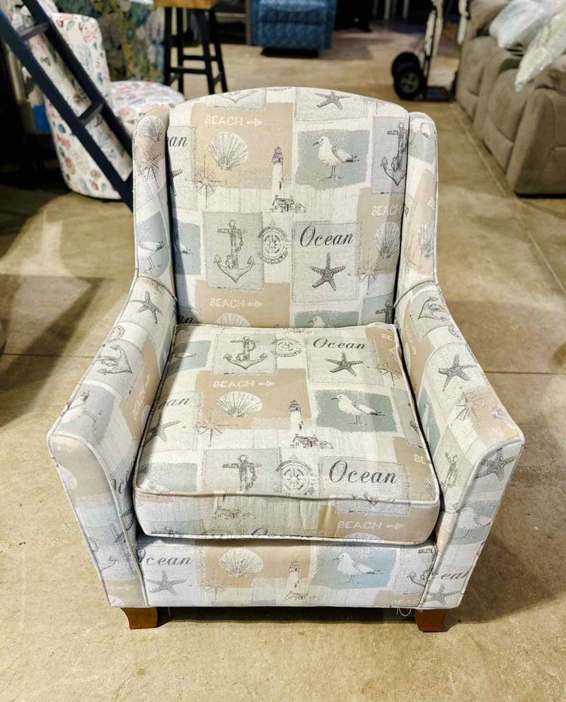 The Spencer Club Chair w/ Walnut Legs- Point Sand