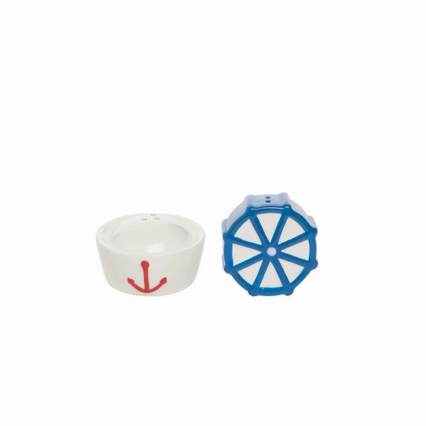 Salt & Pepper Shakers- Nautical Wheel & Hat
