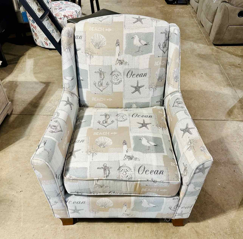 The Spencer Club Chair w/ Walnut Legs- Point Sand