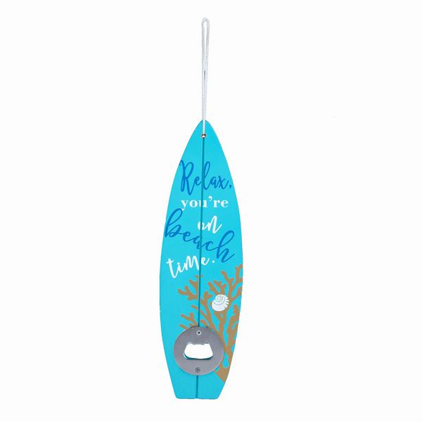 Surfboard Beach Time Bottle Opener