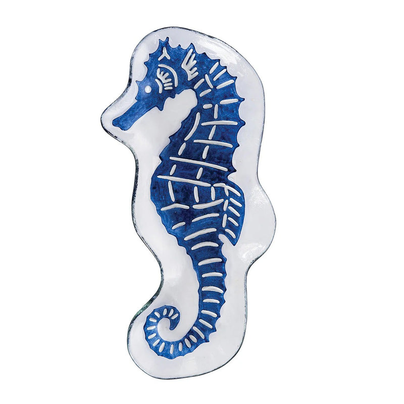 Sea Horse Slumped Glass Plate