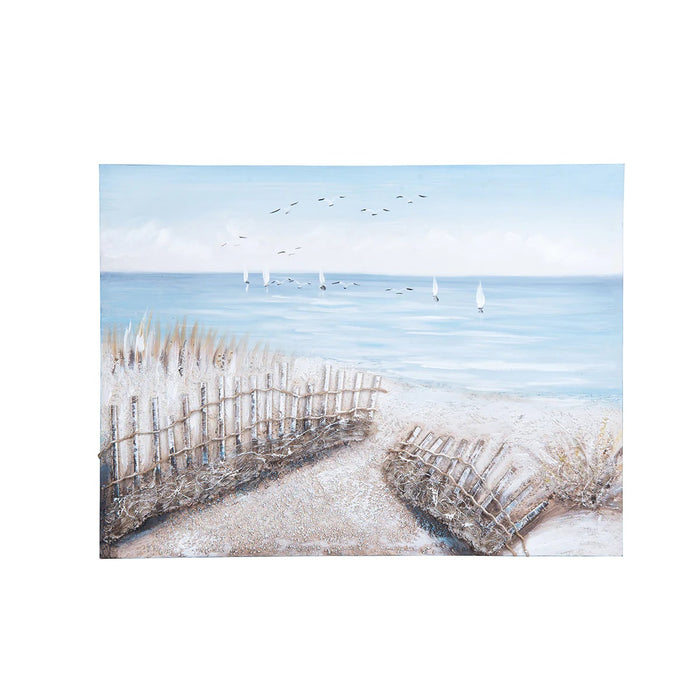 Beach w/ Fence Wall Art