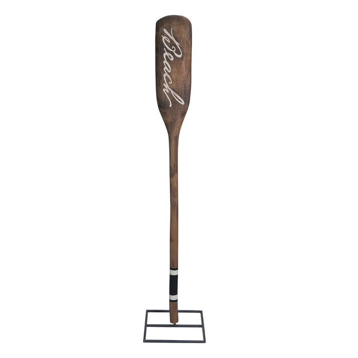 Beach Oar with Metal Stand