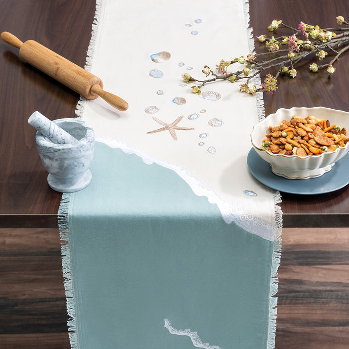 Table Runner- Sand and Shells