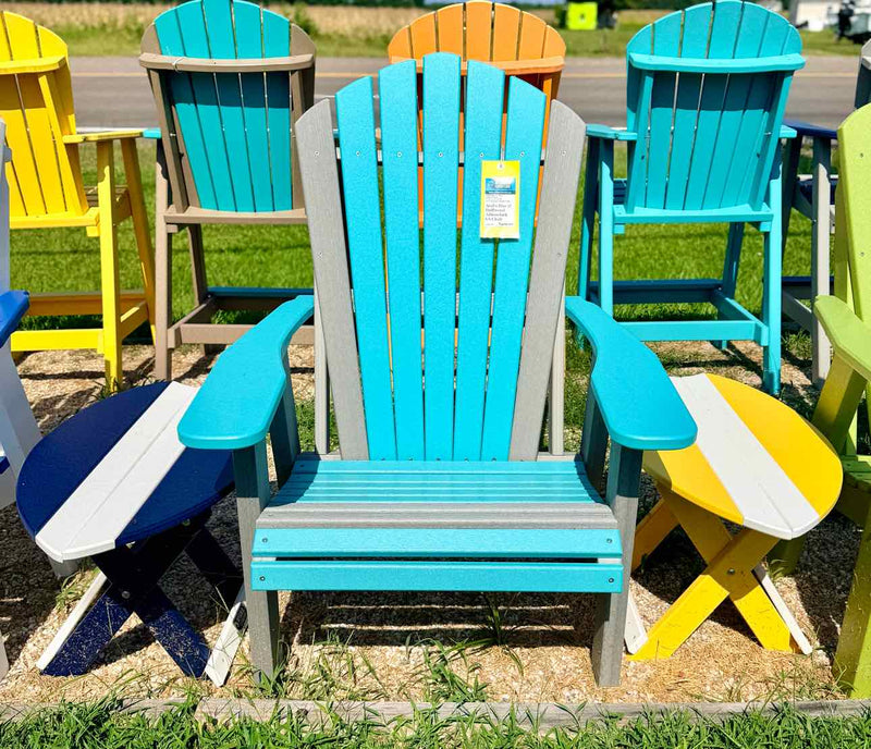 Adirondack GS Chair- Aruba Blue & Driftwood Gray