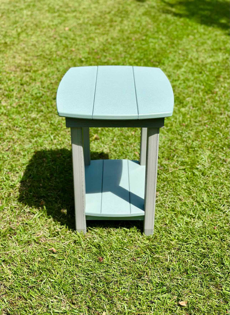 Casual Time End Table- Driftwood & Mint