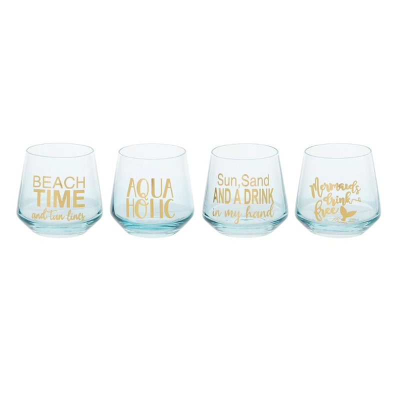 Sentiment Glass Tumblers- Assorted