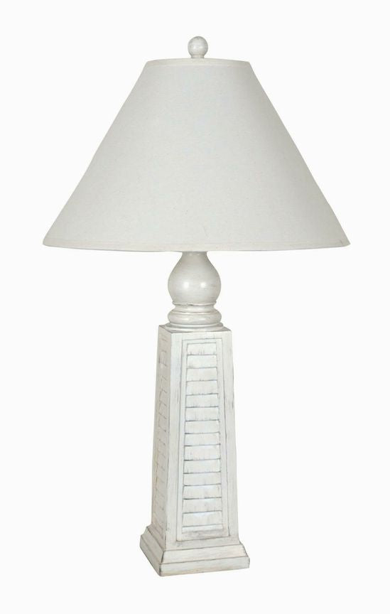 Shutter Table Lamp- White