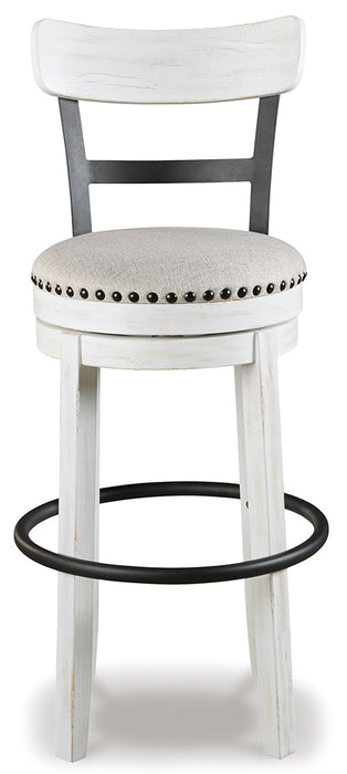 Valebeck Upholstered Swivel Stool- Bar Height