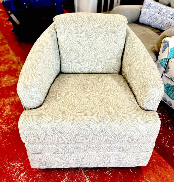 Swivel Barrel Chair- Wish Teal