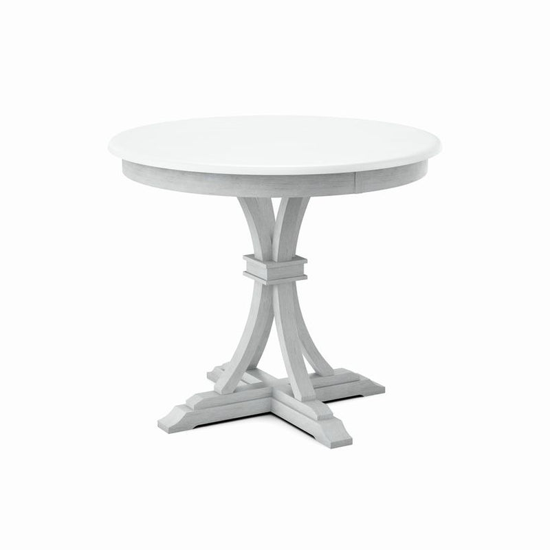 42" Round Pub Table- White & Chalk