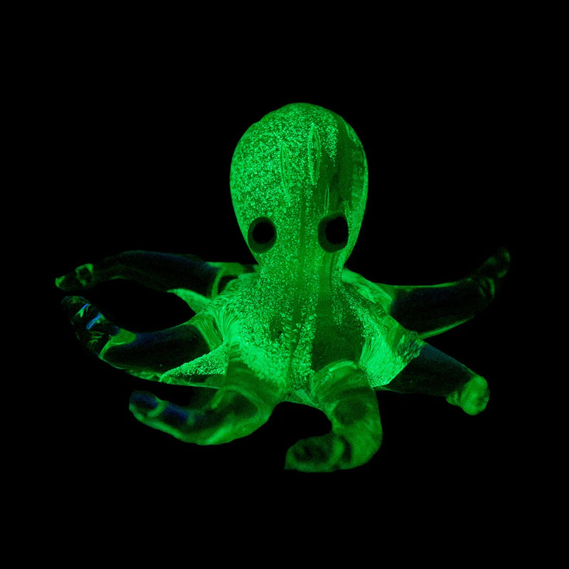 Glowing Octopus Glass Figurine