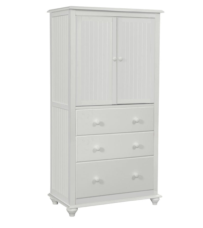 Cottage Collection 3-Drawer Amoire- Beach White