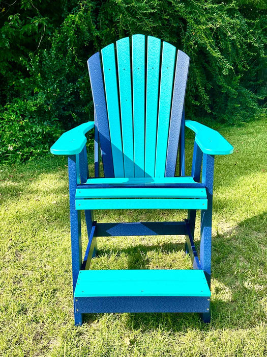 Big Kahuna Balcony Chair- Aruba Blue & Patriot Blue