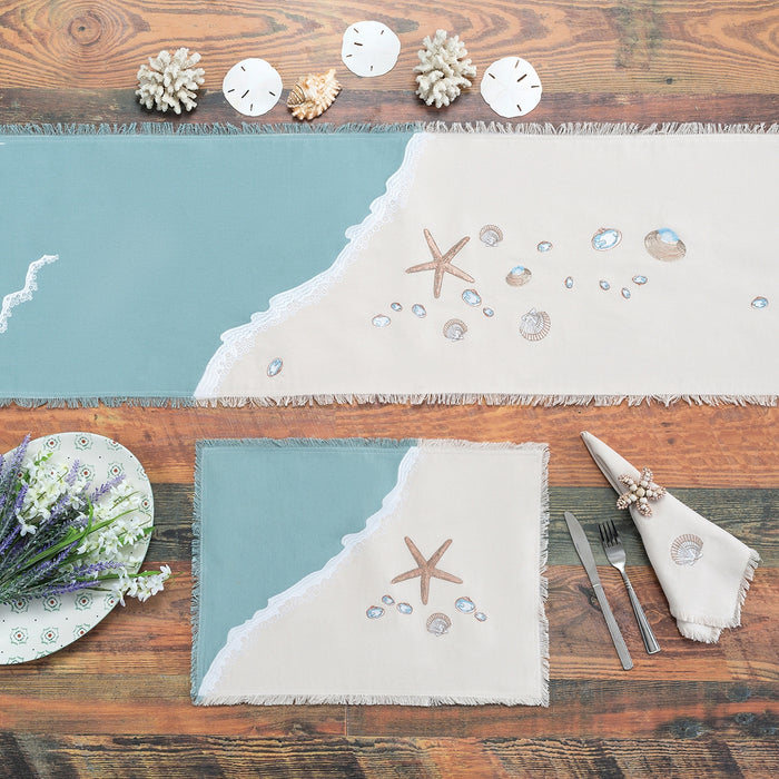 Table Runner- Sand and Shells