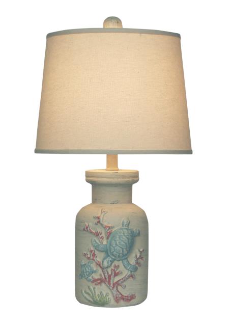Turtle Coral Accent Lamp