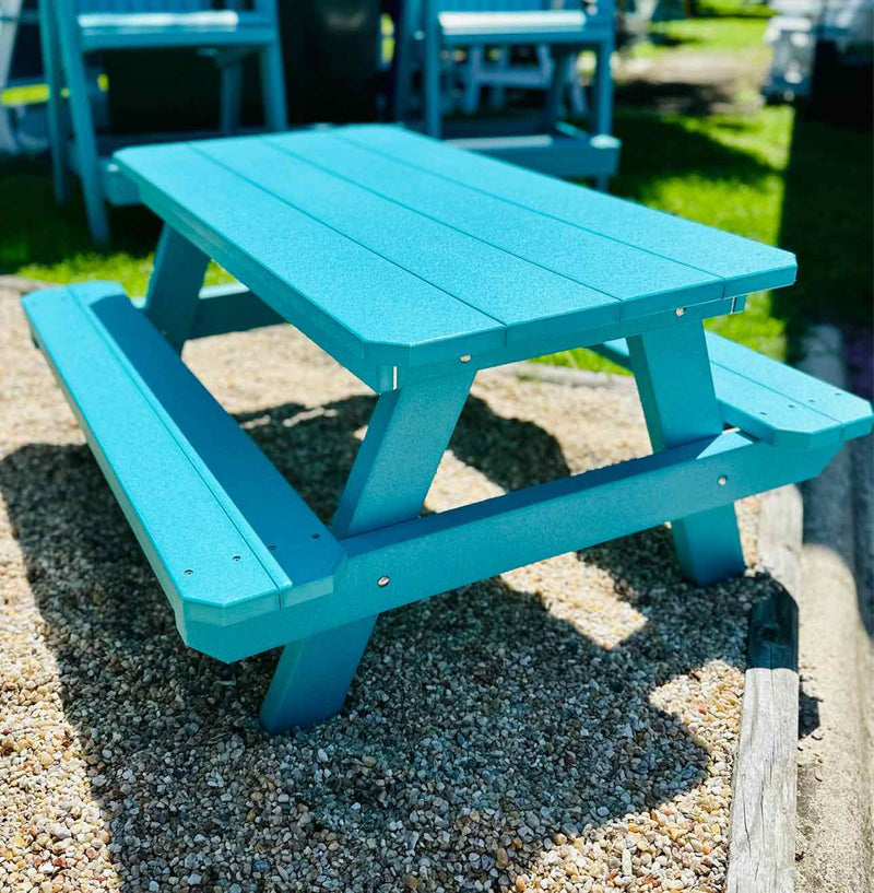 Children's Picnic Table- Aruba Blue