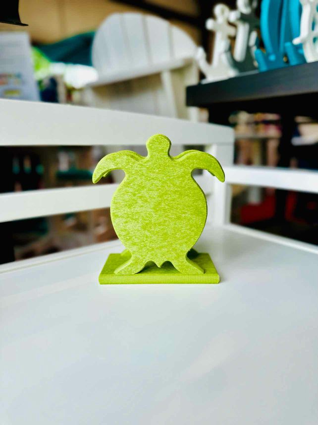 Turtle Napkin Holder- Lime Green