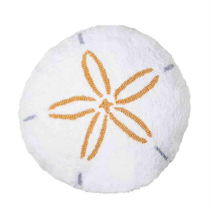 Sand Dollar Shaped Hooked Pillow